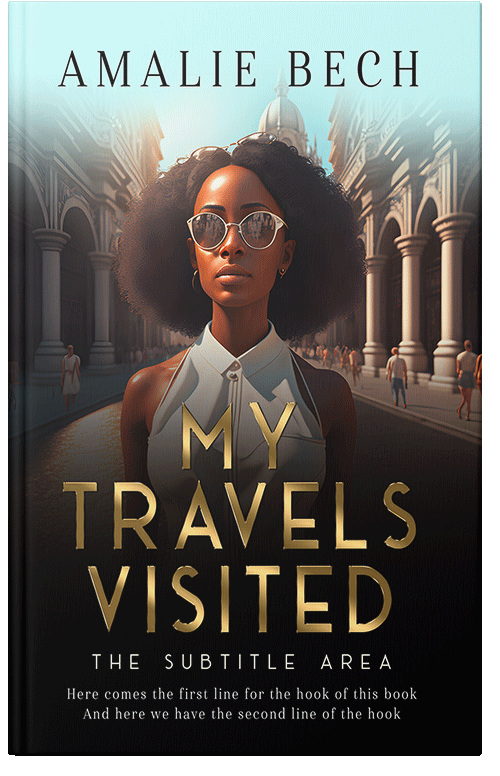 Front view of Premade Abstract Book Cover - Tasman