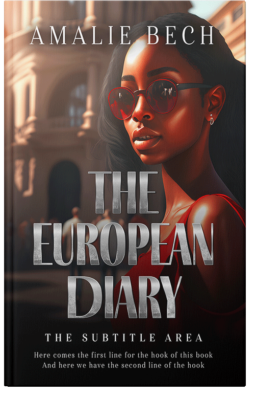 Front view of Premade Chick Lit Book Cover - Cocoa Brown