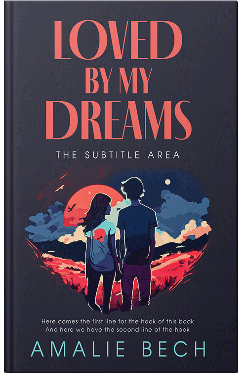 Front view of Premade Romance Book Cover - Steel Gray