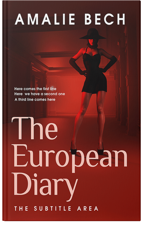 Front view of Premade Erotica Book Cover - Dark Tan