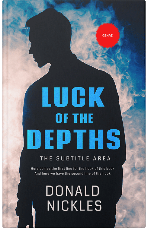 Front view of Premade Mystery & Thriller & Suspense Book Cover - Black