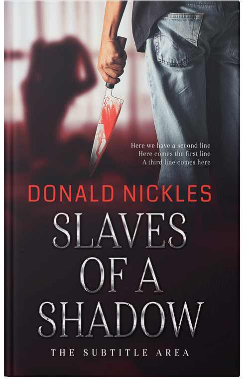 Front view of Premade Mystery & Thriller & Suspense Book Cover - Clam Shell