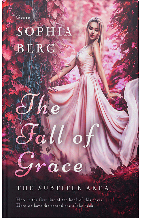 Front view of Premade Fantasy Book Cover - Vin Rouge