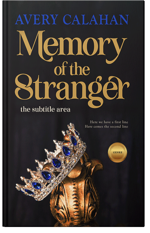 Front view of Premade Royal Romance Book Cover - Whiskey