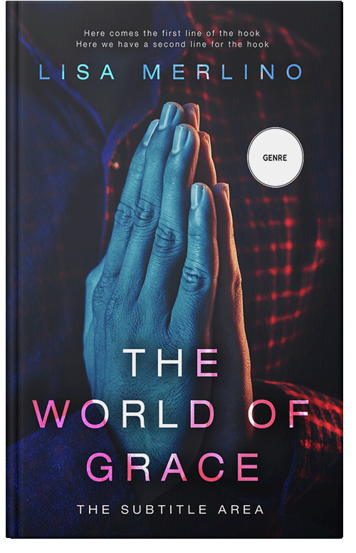 Front view of Premade Religion & Spirituality Book Cover - Steel Gray