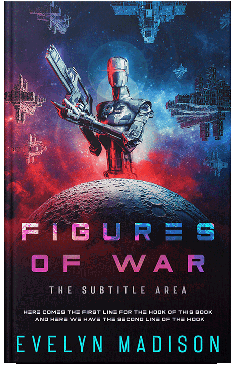 Front view of Charm #14291 - Premade Science Fiction Book Cover