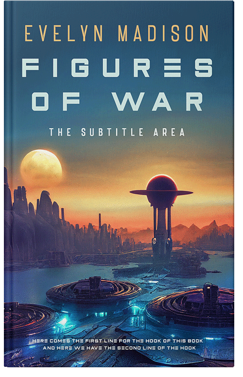 Front view of Premade Science Fiction Book Cover - San Juan