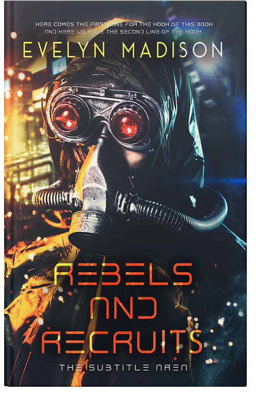 Front view of Premade Apocalyptica Book Cover - Shark