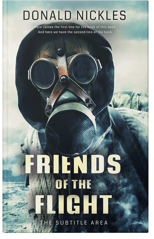 Front view of Premade Apocalyptica Book Cover - Ebony Clay