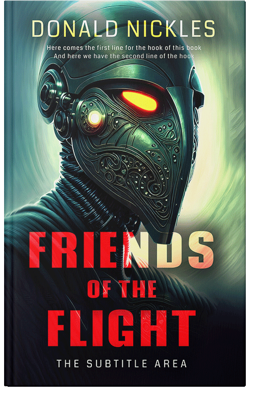 Front view of Premade Science Fiction Book Cover - Tonys Pink