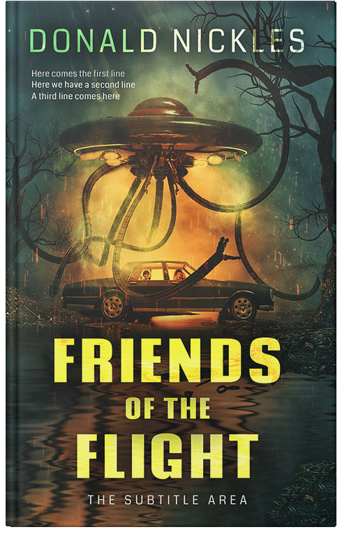 Front view of Premade Science Fiction Book Cover - Heavy Metal