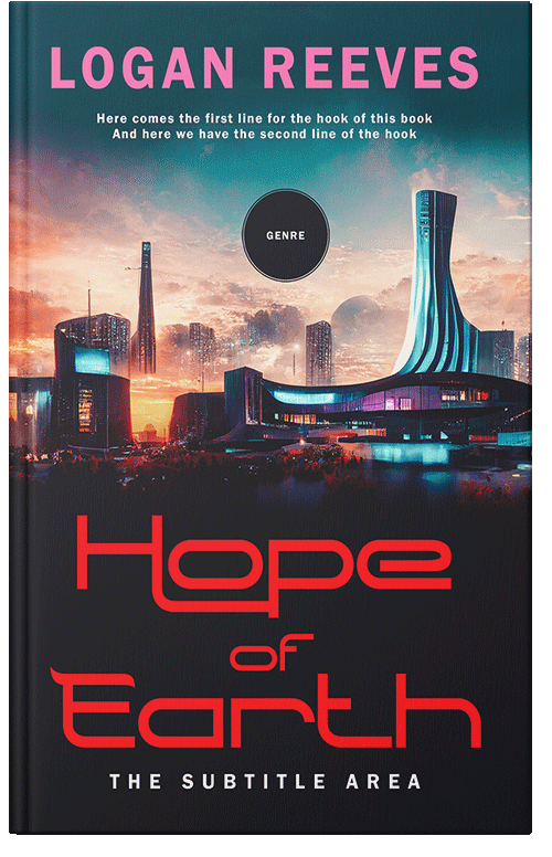 Front view of Premade Science Fiction Book Cover - Ebony Clay