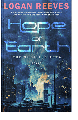 Pre Made Book Cover Astronaut