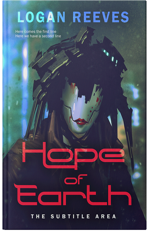 Front view of Premade Science Fiction Book Cover - Ebony Clay