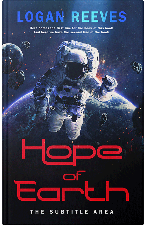 Front view of Premade Science Fiction Book Cover - Ebony