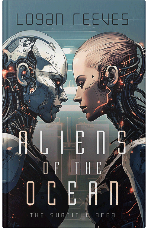 Front view of Premade Science Fiction Book Cover - Outer Space