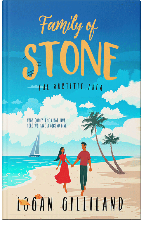 Front view of Premade Romance Book Cover - Gin