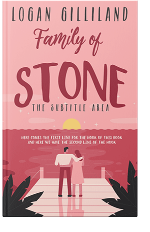 Pre Made Book Cover Lavender Pink