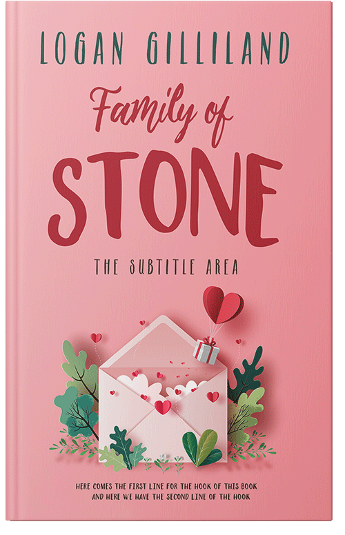 Front view of Premade Romance Book Cover - Wewak