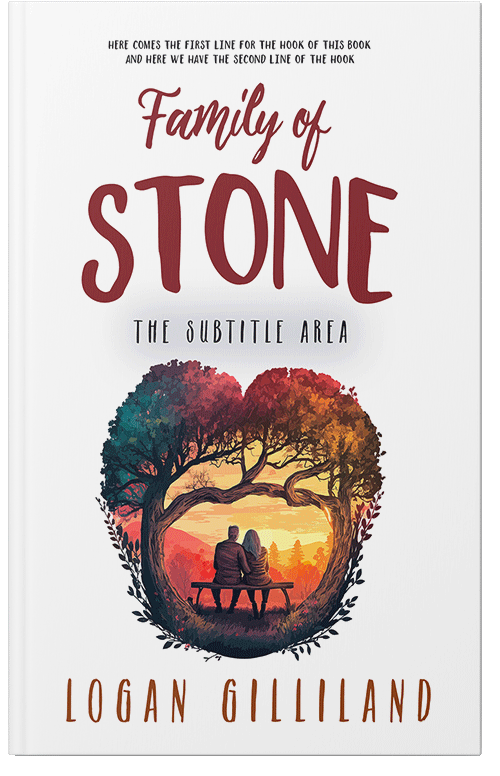 Front view of Premade Romance Book Cover - Lotus