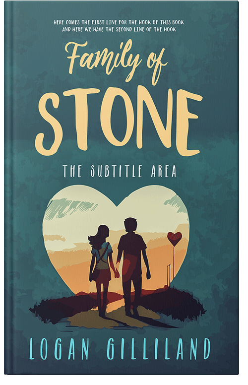 Front view of Premade Romance Book Cover - Casal