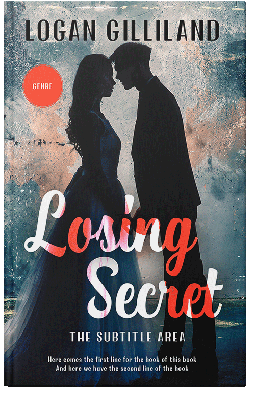 Front view of Premade Romance Book Cover - Ebony Clay