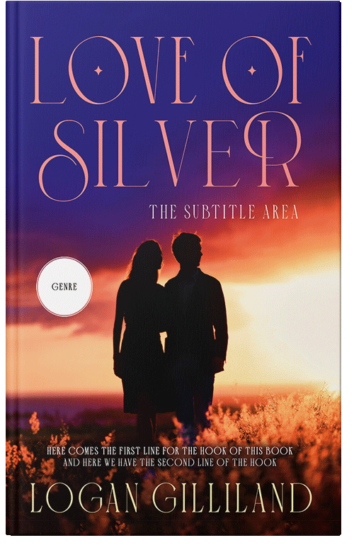 Front view of Premade Romance Book Cover - Apricot