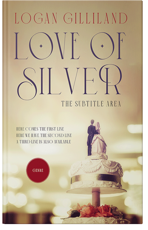 Front view of Premade Romance Book Cover - Grain Brown