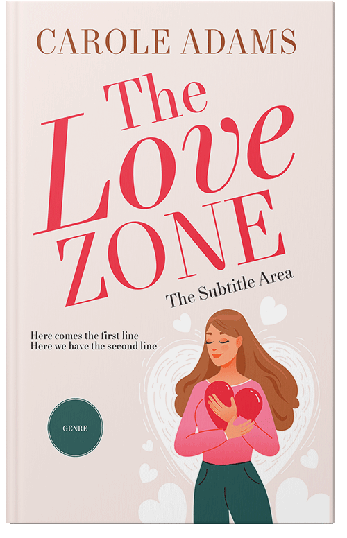 Front view of Premade Romance Book Cover - Linen