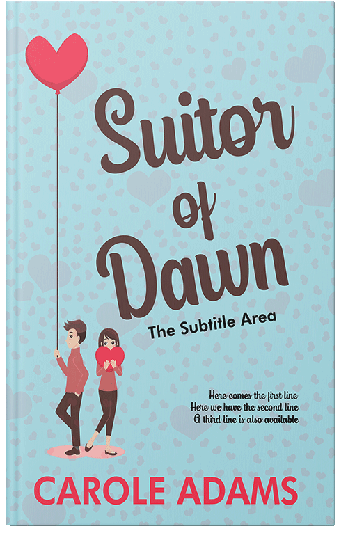 Front view of Premade Romance Book Cover - Powder Blue