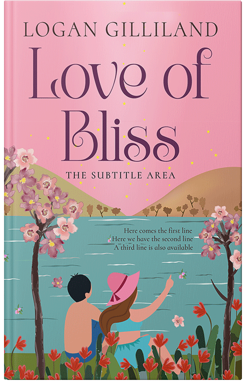 Front view of Premade Romance Book Cover - Clam Shell