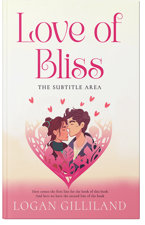 Front view of Premade Romance Book Cover - Linen