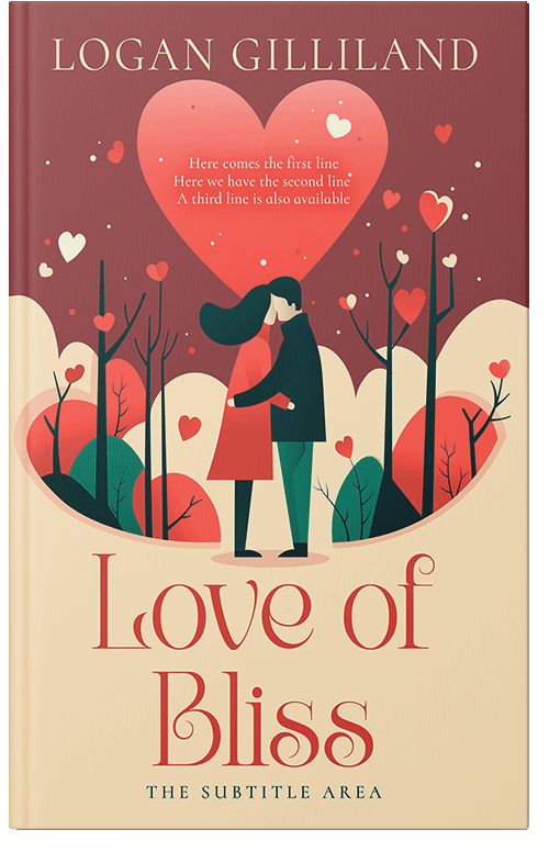 Front view of Premade Romance Book Cover - Chestnut