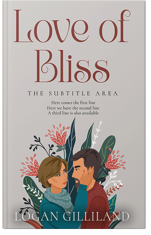 Front view of Premade Romance Book Cover - Swirl