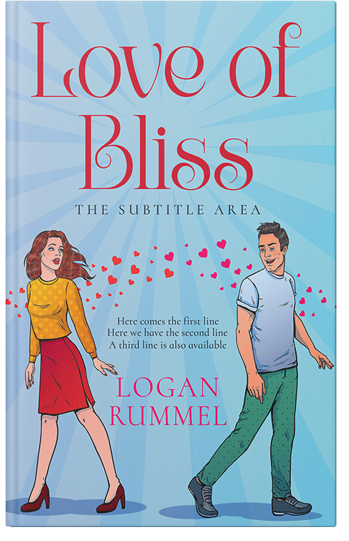 Front view of Premade Romance Book Cover - Regent St Blue