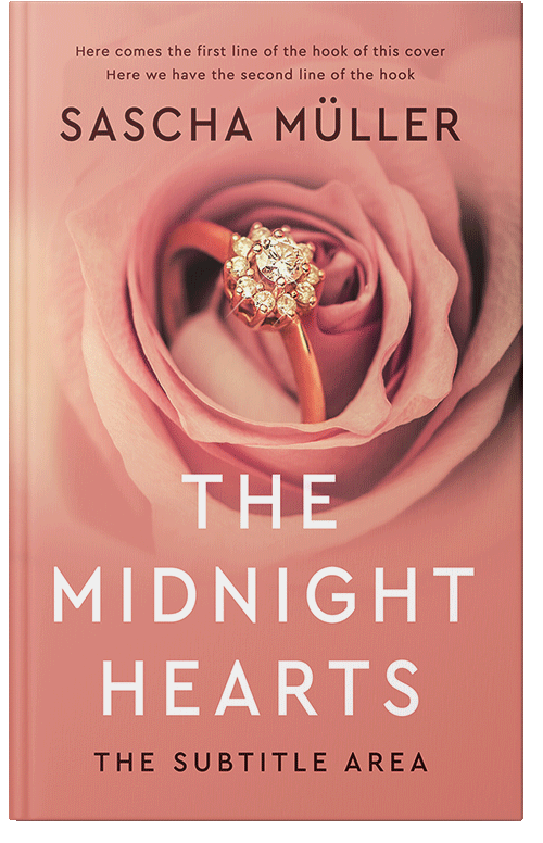 Front view of Premade Romance Book Cover - Tonys Pink