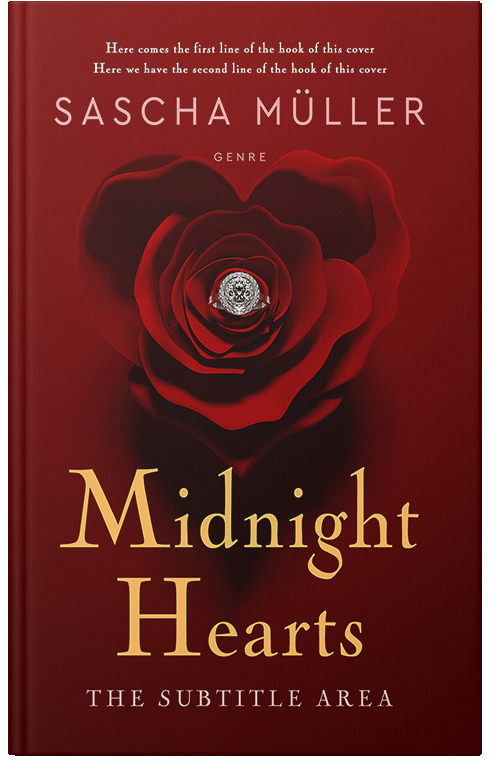 Front view of Premade Romance Book Cover - Red Oxide