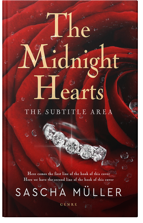 Front view of Premade Romance Book Cover - Dark Tan