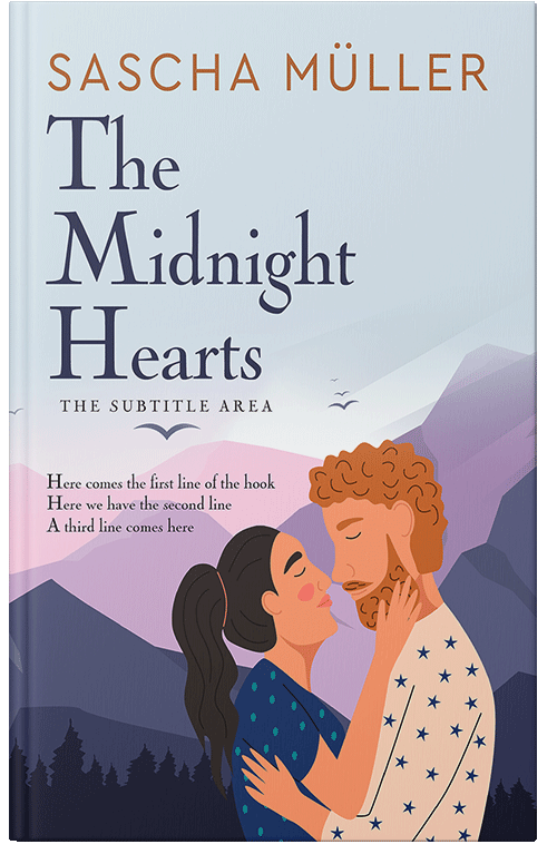 Front view of Premade Romance Book Cover - Bon Jour