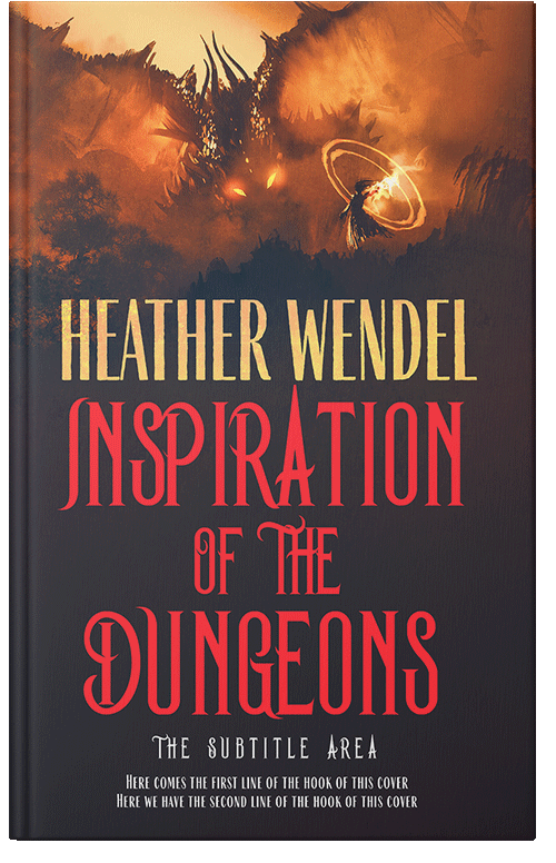 Front view of Premade Science Fiction Book Cover - Burnt Sienna