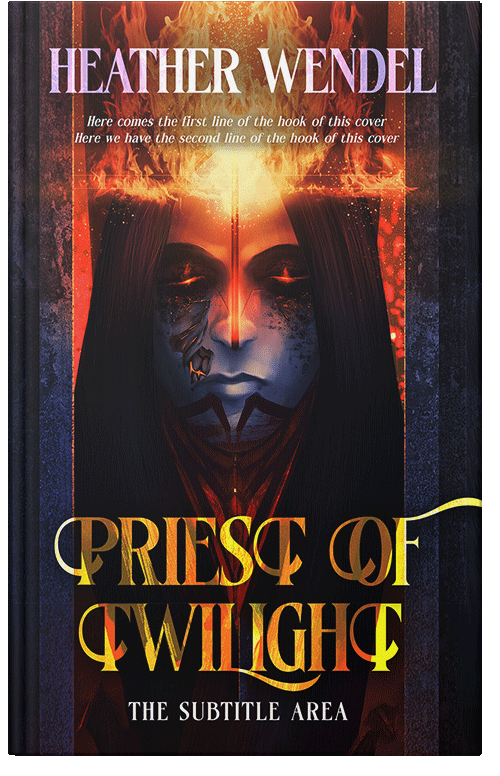 Front view of Premade Fantasy Book Cover - Raw Sienna