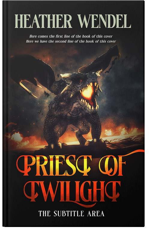 Front view of Premade Fantasy Book Cover - Cod Gray
