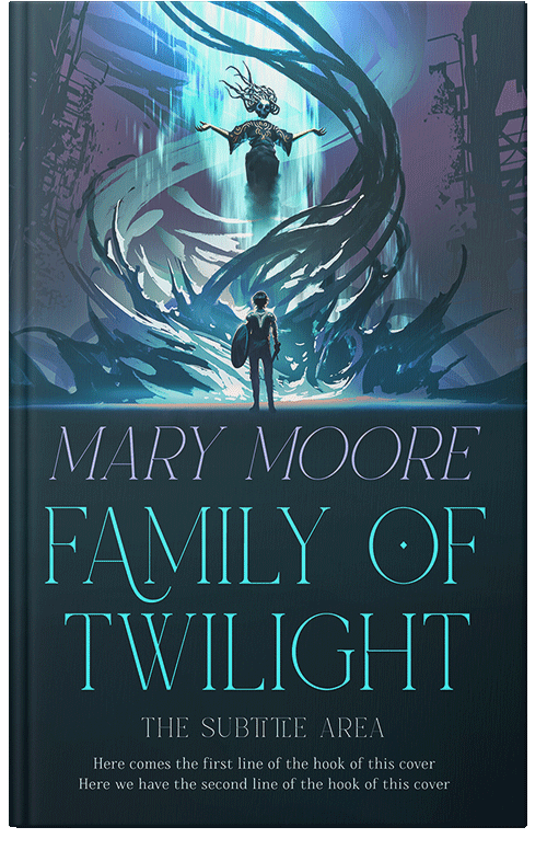 Front view of Premade Fantasy Book Cover - Blue Dianne