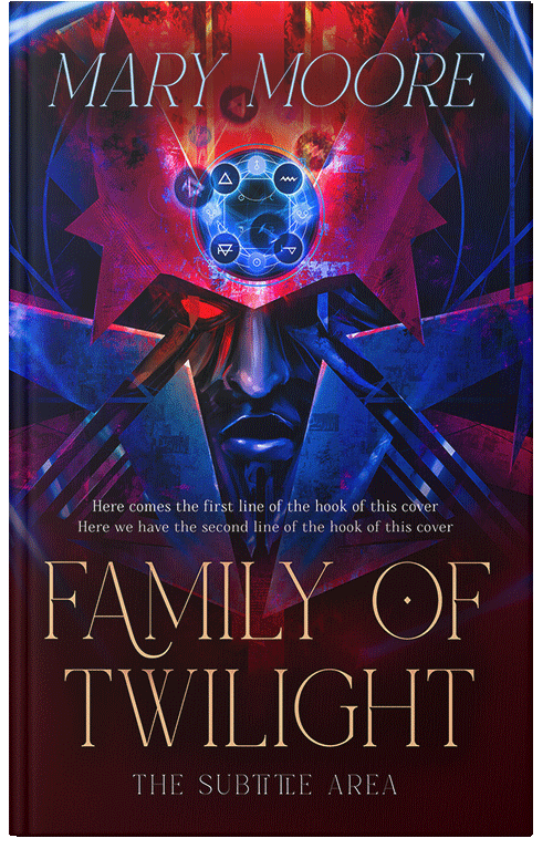 Front view of Premade Fantasy Book Cover - Loulou