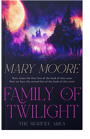 Pre Made Book Cover Deep Blush