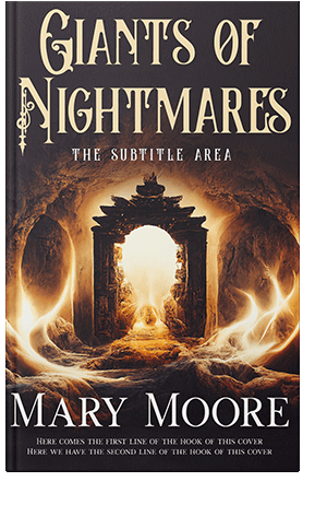 Pre Made Book Cover Gold Sand