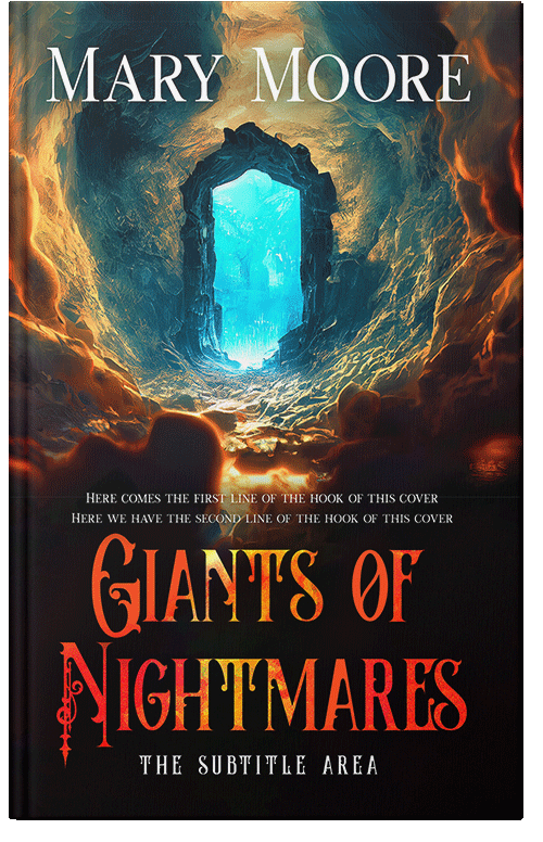 Front view of Premade Science Fiction Book Cover - Raw Sienna