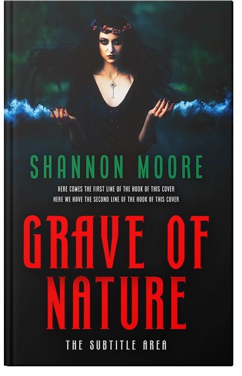 Front view of Premade Fantasy Book Cover - Woodsmoke