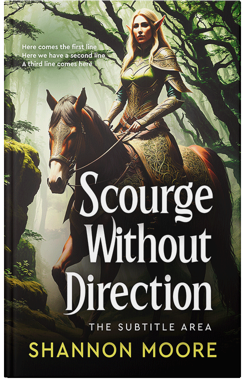 Front view of Premade Fantasy Book Cover - Zeus