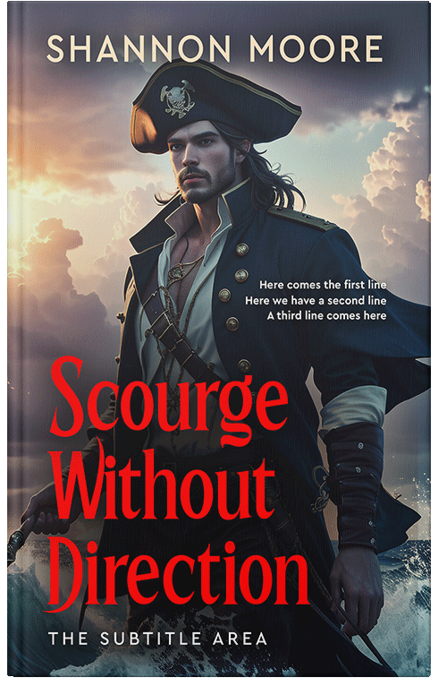 Front view of Premade Historical Book Cover - Burning Sand